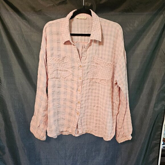 Uncharted Threads multi patterned check button up shirt. Size XL - Picture 1 of 4